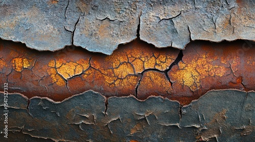 Rusty metal pipe texture