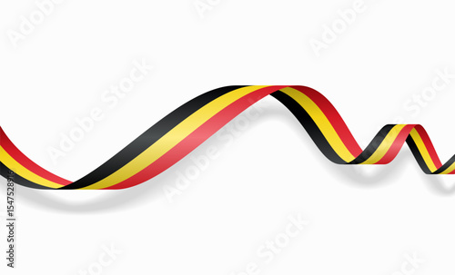 Wallpaper Mural Belgian flag wavy abstract background layout. Vector illustration. Torontodigital.ca