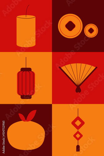 Multicultural festivities illustration