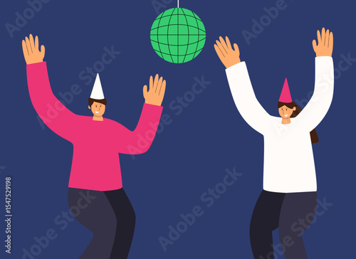 Dance together illustration