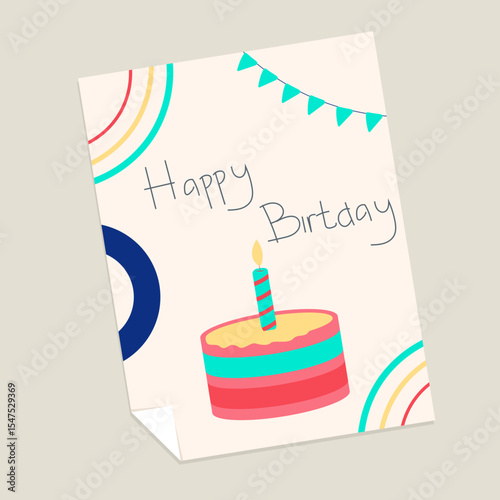 Birthday invitation illustration