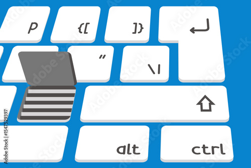 Digital-based theft illustration