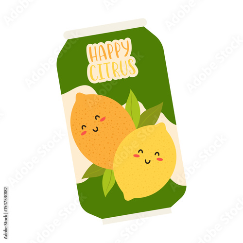 Various juice and bubble tea drinks in glass, bottle, can, and carton packaging. Summer cold drinks