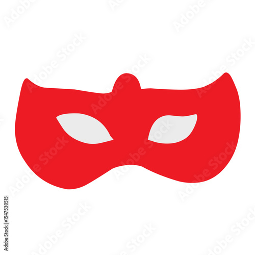 Vector red eye mask