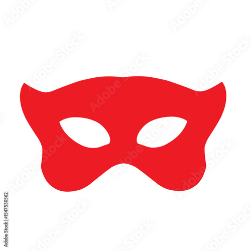 Vector red eye mask