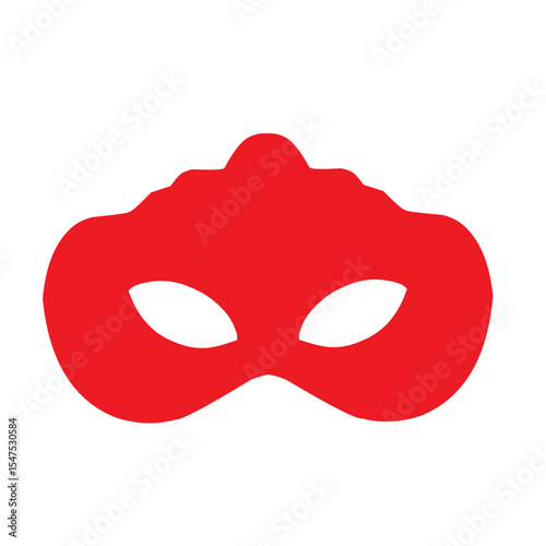 Vector red eye mask