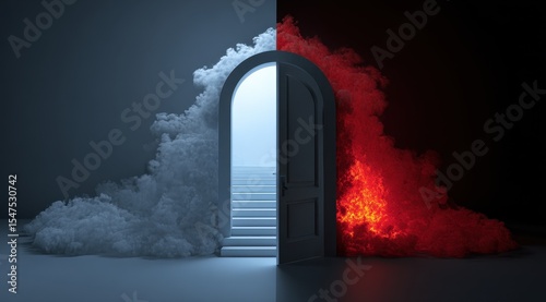 Open door, light vs. dark