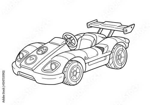 mini cart car coloring pages for kids