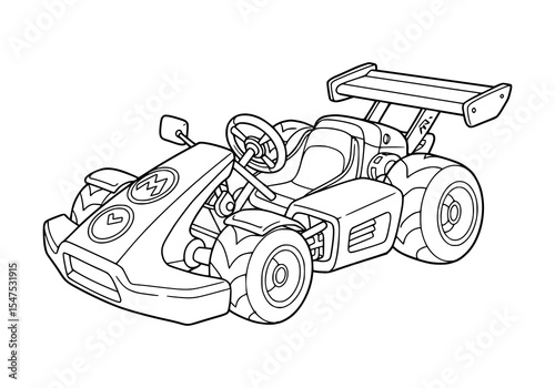 mini cart car coloring pages for kids