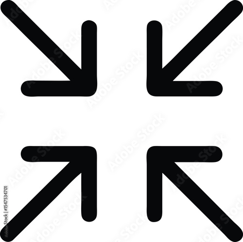 Exit fullscreen icon four arrows pointing outward