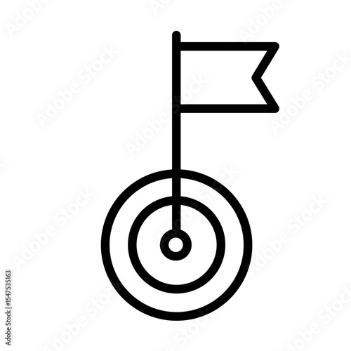 flag, goal marker – vector icon