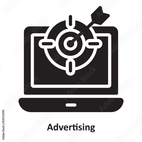 Advertising Vector Icon which can easily modify or edit