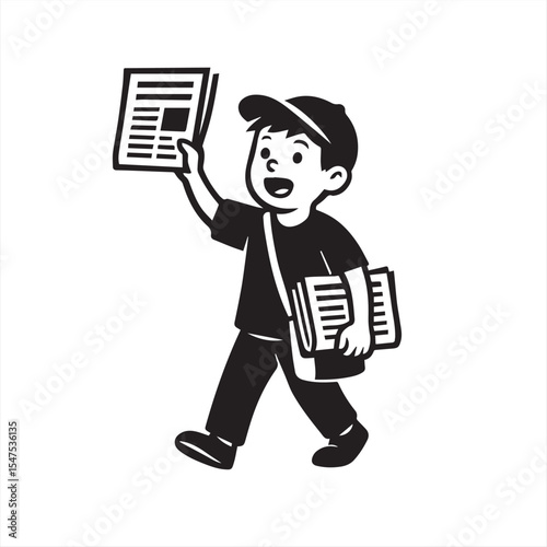 newspaper seller