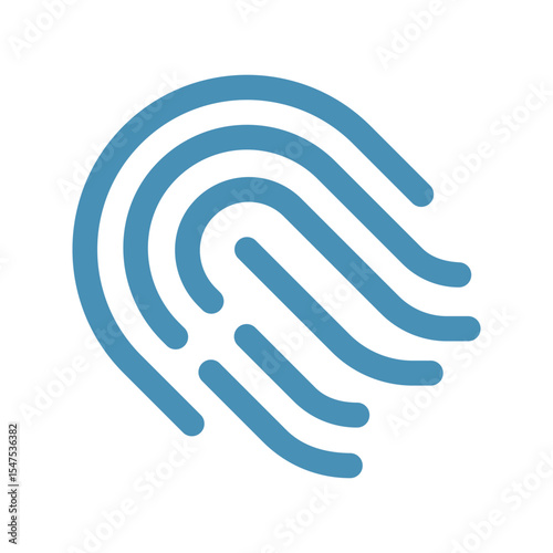Fingerprint Security Vector Icon