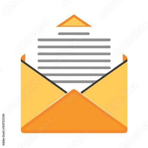 Free Download Open envelope. Letter icon. Vector illustration - GFXLoad