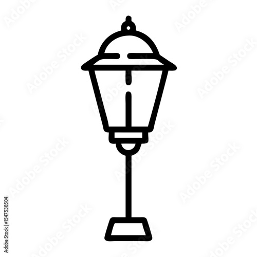 Elegant roadside lantern with classic design. This classic roadside lantern provides illumination and adds charm to any outdoor setting.