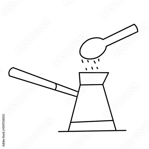 hot drink brewing instructions vector