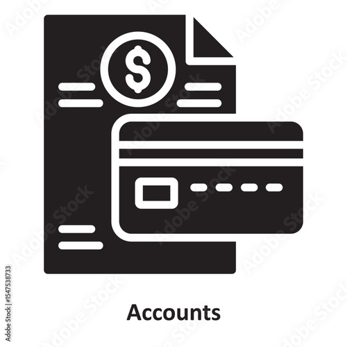 Accounts Vector Icon which can easily modify or edit