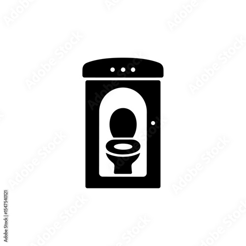 簡易トイ簡易トイレアイコン｜Portable Toilet Icon