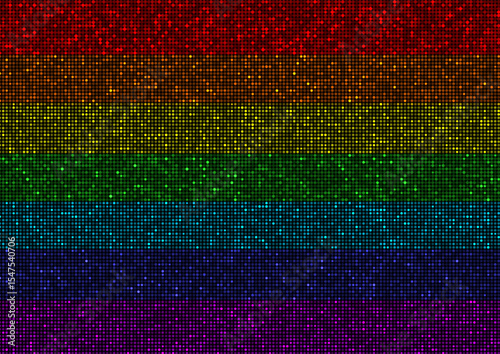 Abstract background with rainbow coloured halftone dots design