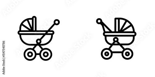 Toddler Baby Infant Newborn Carriage Icon. Pushchair Pram Stroller Push Chair Black White Sign Symbol Illustration Artwork Graphic Clipart EPS Vector’ becomes ‘Black White Sign Symbol Illustration