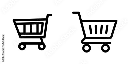 The modern black shopping cart icon, along with the shopping cart icon, shopping cart, and business icon