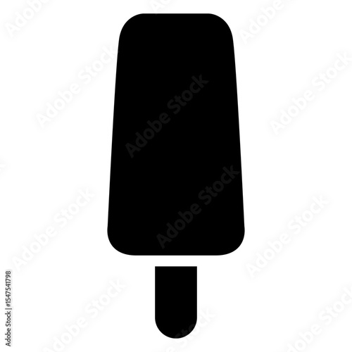 Icono popsicle. Silueta de helado de paleta
