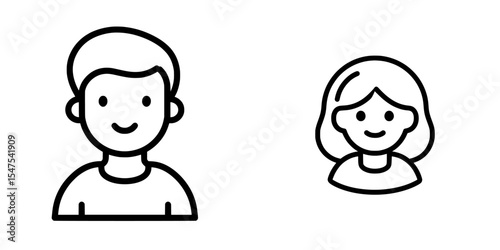 The modern icon for CRM clients is provided as an isolated graphic with an editable stroke
