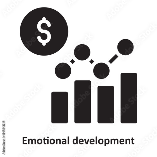 Emotional development Vector Icon which can easily modify or edit