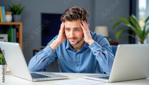 a frustrated user clicking through customer service options online after a delayed order