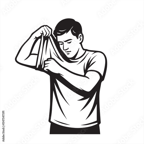 man in t-shirt