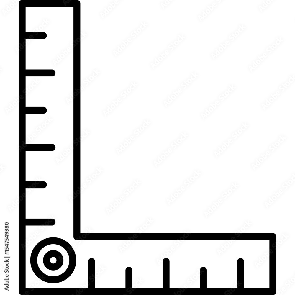 Obraz premium Ruler Icon