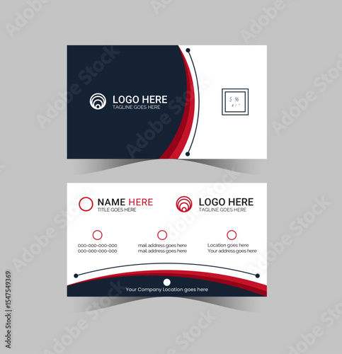 Modern Business Card - Creative and Clean Business Card Template.

