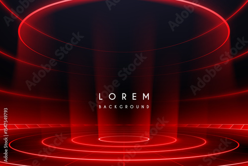 Red light stage with rings