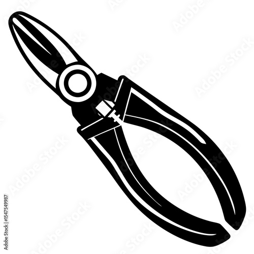Pliers tool isolated on white background