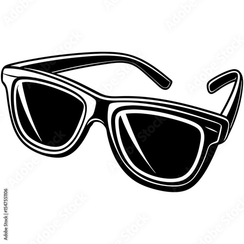Stylish sunglasses isolated on white background