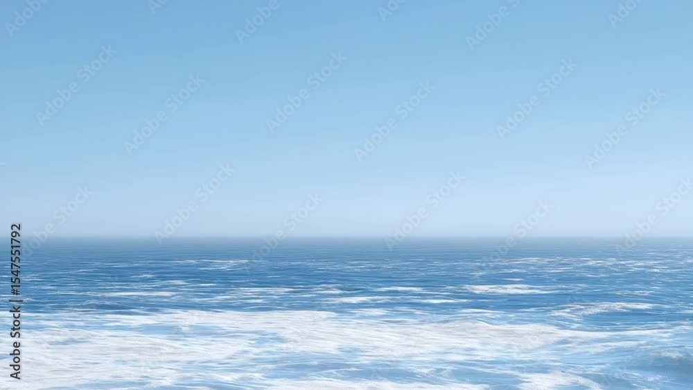 Vast ocean view with cold wind and pale sky minimalism Vast ocean view with cold wind and pale sky minimalism
