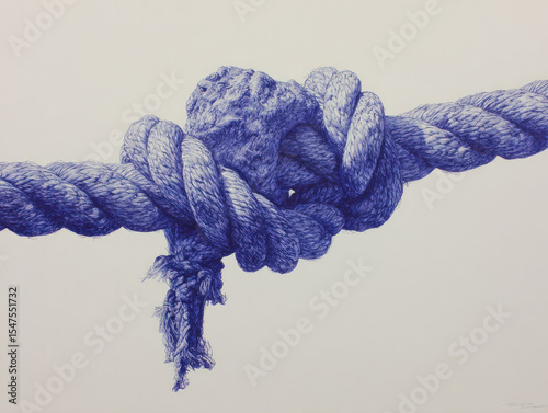 An artistic depiction of the Gordian knot symbolizing complexity