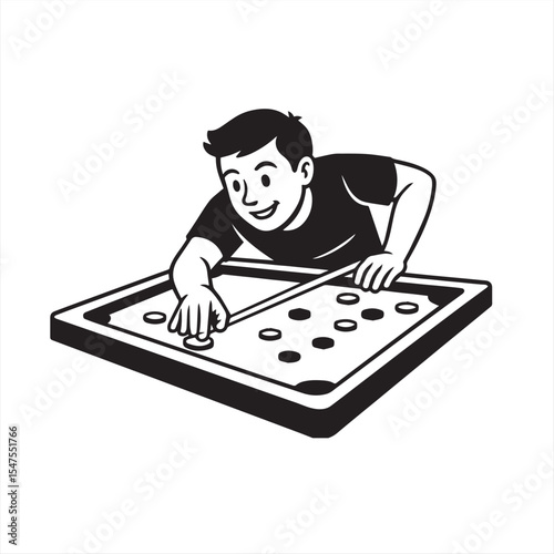 playing carrom