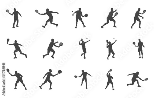 Padel tennis player silhouette, Padel tennis player svg, Paddle tennis player svg, Padel player silhouette, Sports player svg. 