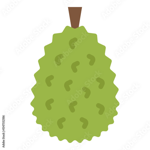 Cempedak Fruit Icon Illustration