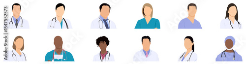 Professional doctor avatars