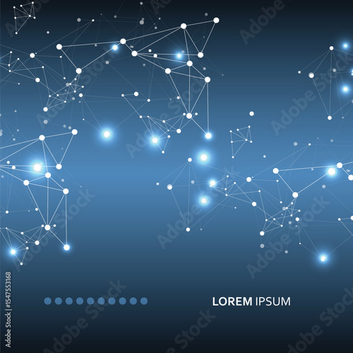 Abstract background of plexus lines. Technology background