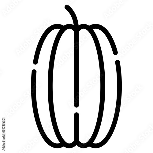 Starfruit Icon Illustration