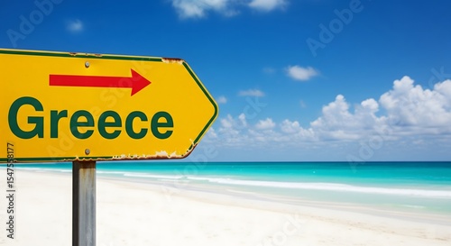 Fototapeta Naklejka Na Ścianę i Meble -  Ultimate Greece Beach Travel Guide: Top Island Destinations & Tips