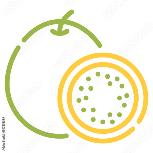 Passionfruit Icon Illustration