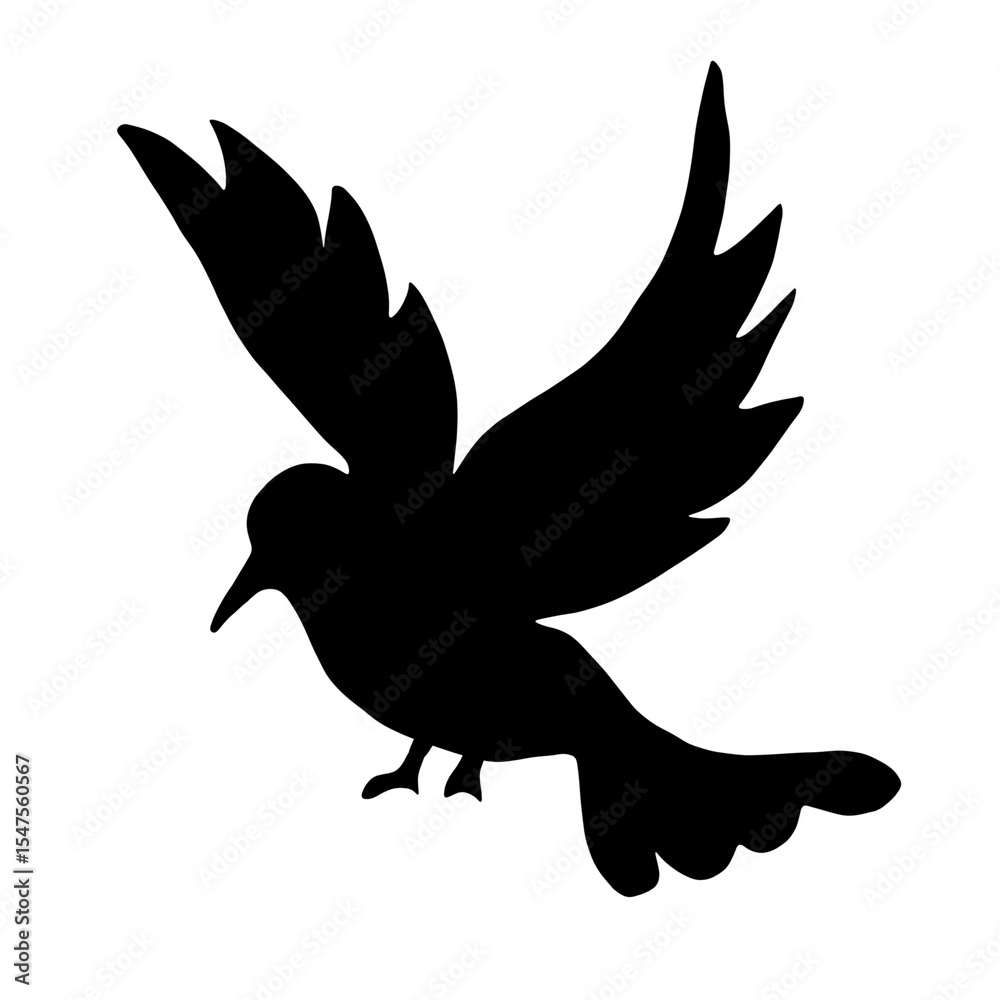 dove silhouette vector illustration transparent background dove silhouette vector illustration transparent background