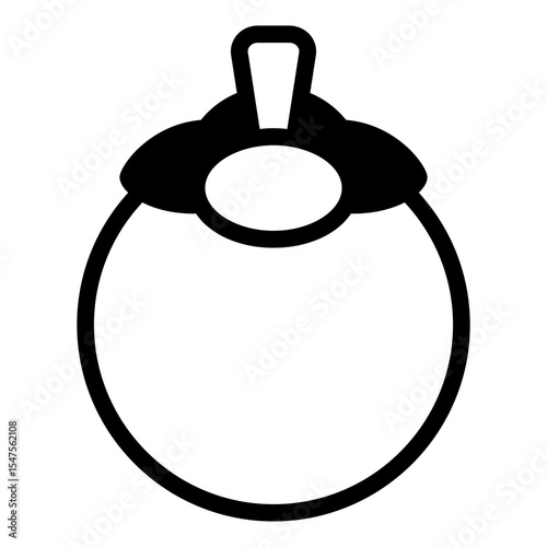 Mangosteen Fruit Illustration
