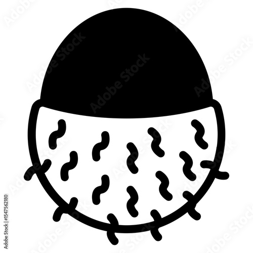 Rambutan Fruit Vector Illustration