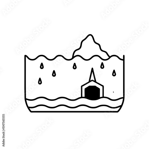 vector illustration of a house with a roof